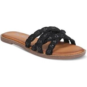 Zodiac Celina Size 8 M Black Braided Slide Sandal